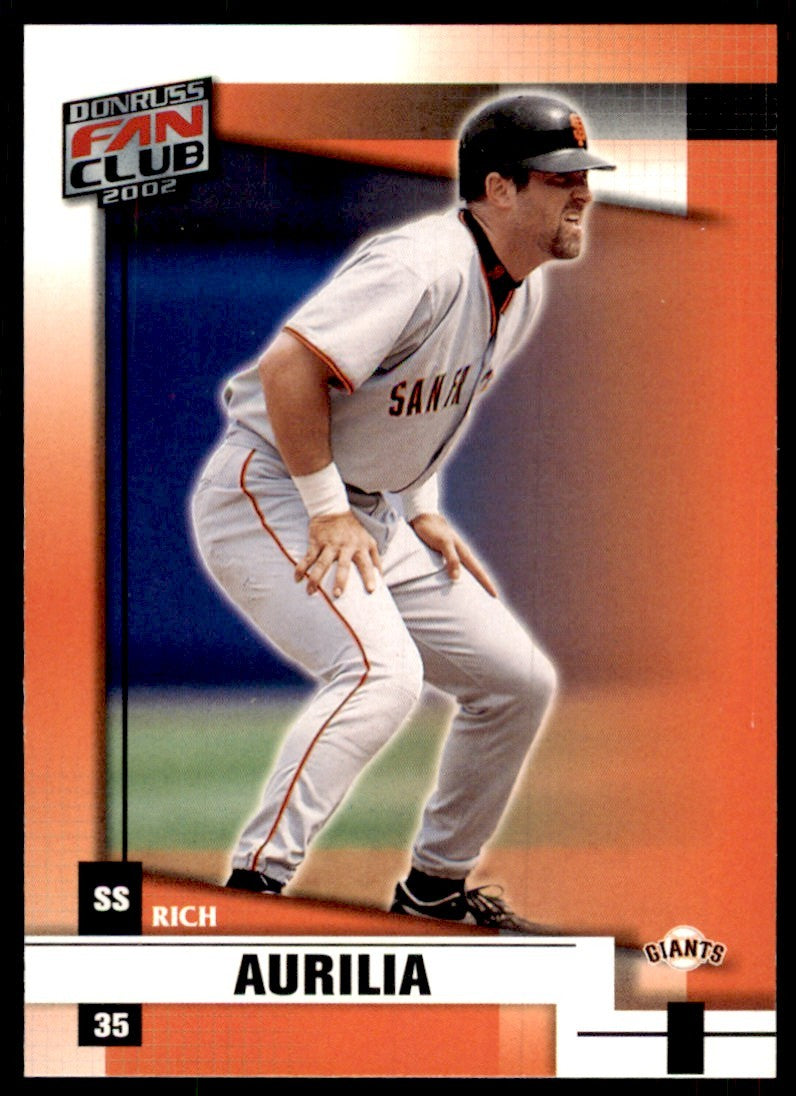 2002 DONRUSS FAN CLUB RICH AURILIA SAN FRANCISCO GIANTS #104