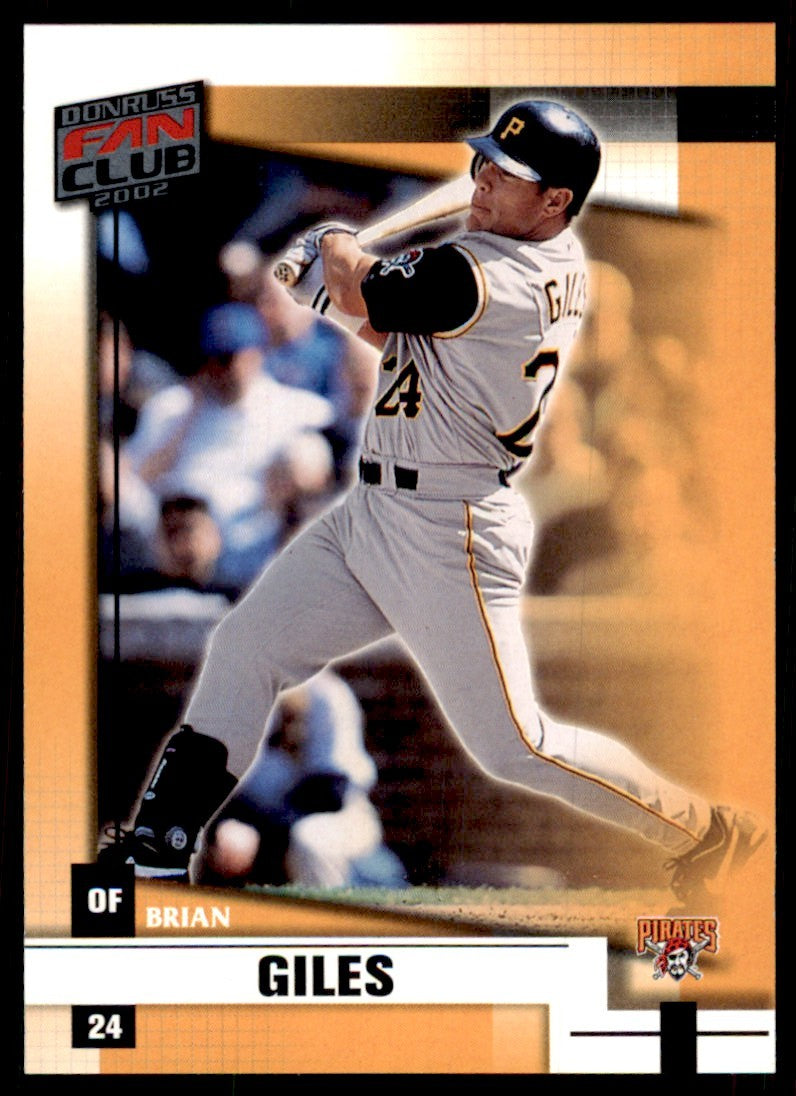 2002 DONRUSS FAN CLUB BRIAN GILES PITTSBURGH PIRATES #88