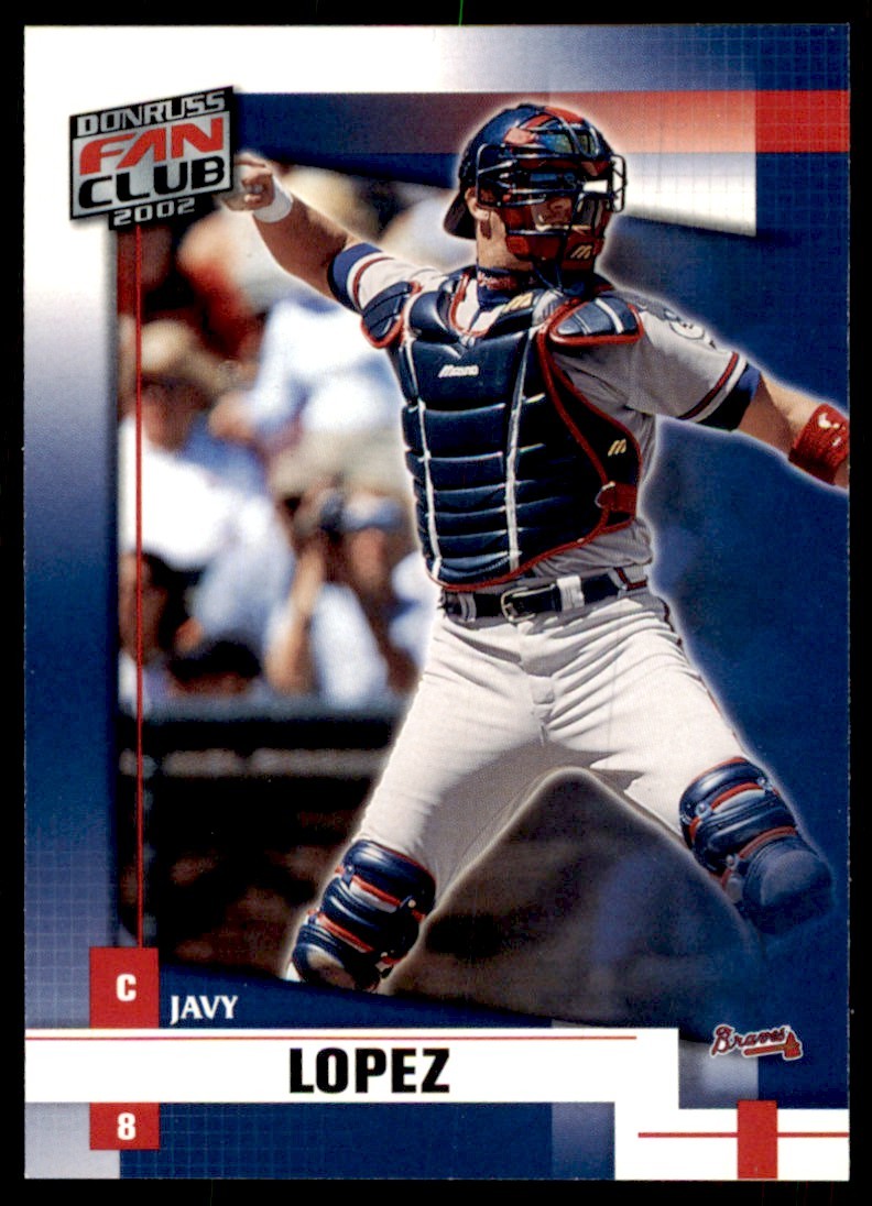 2002 DONRUSS FAN CLUB JAVY LOPEZ ATLANTA BRAVES #158