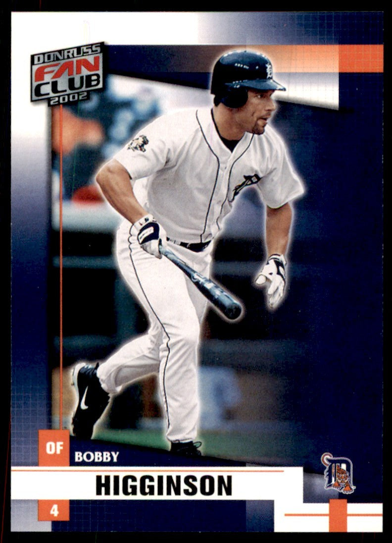 2002 DONRUSS FAN CLUB BOBBY HIGGINSON DETROIT TIGERS #146