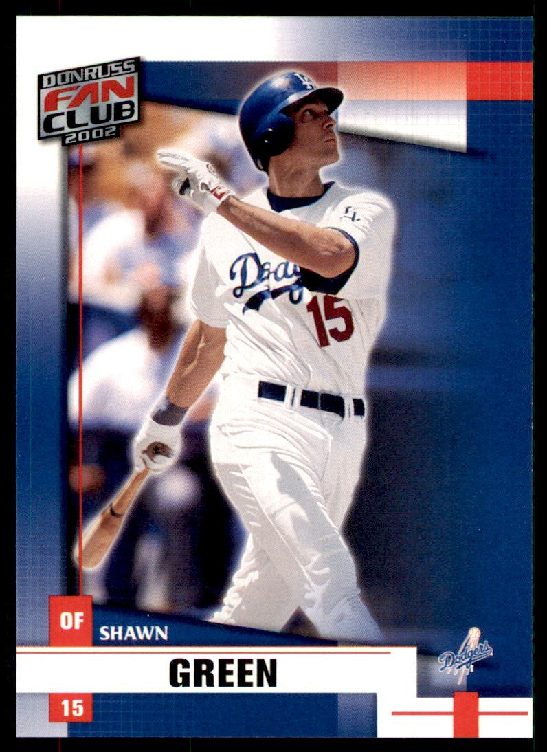 2002 DONRUSS FAN CLUB SHAWN GREEN LOS ANGELES DODGERS #139