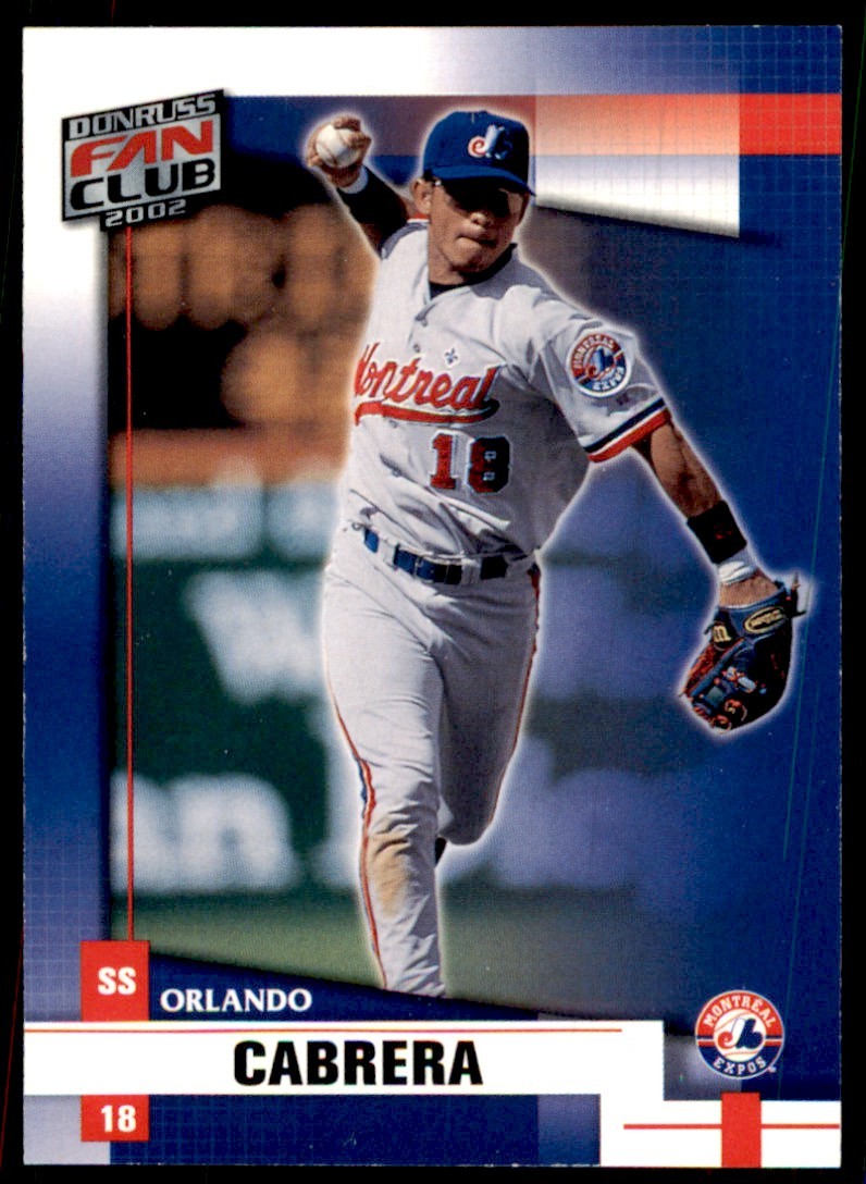 2002 Donruss Fan Club Orlando Cabrera Montreal Expos #140