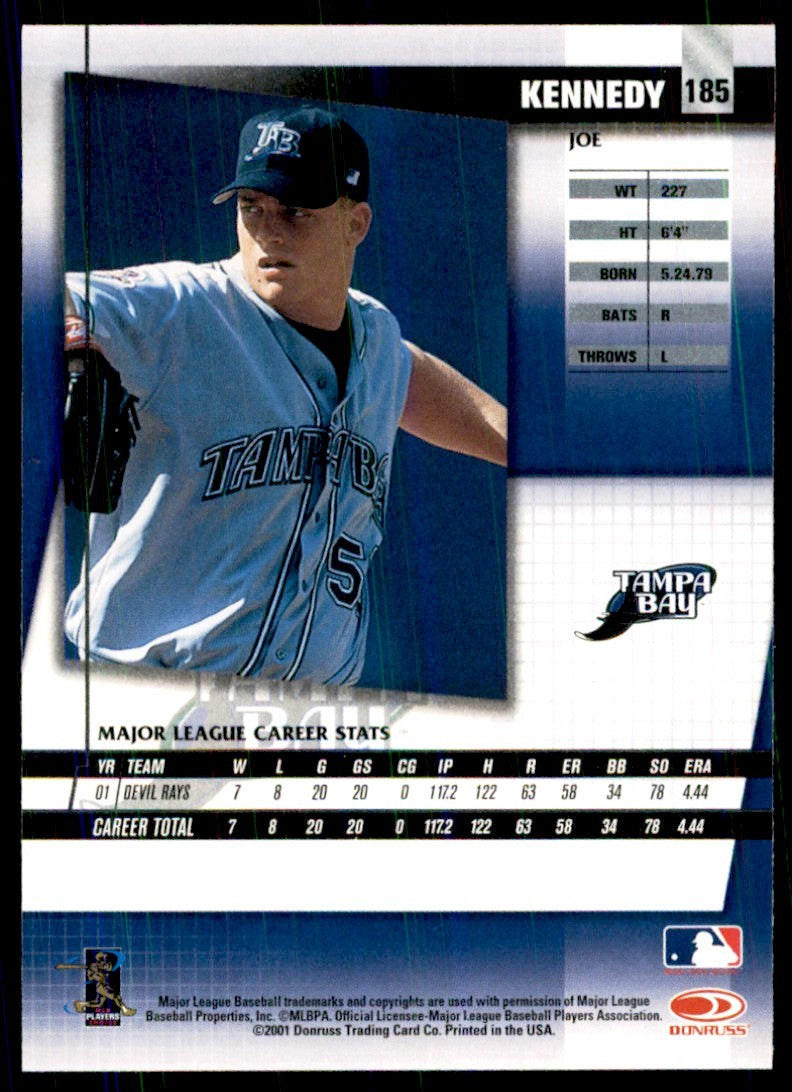 2002 DONRUSS FAN CLUB JOE KENNEDY TAMPA BAY DEVIL RAYS #185
