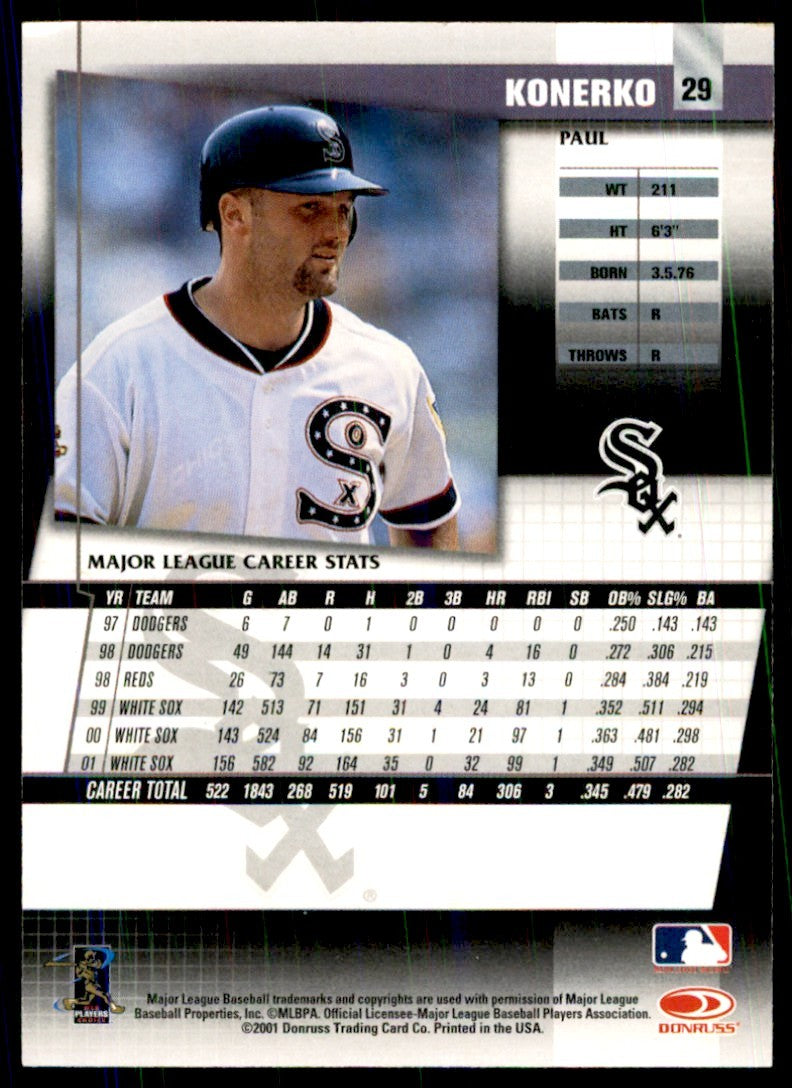 2002 Donruss Fan Club Paul Konerko Chicago White Sox #29