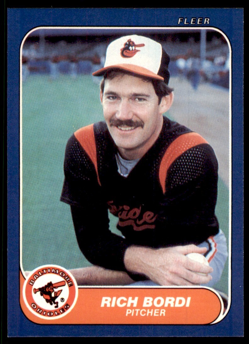 1986 FLEER UPDATE RICH BORDI BALTIMORE ORIOLES #U-16
