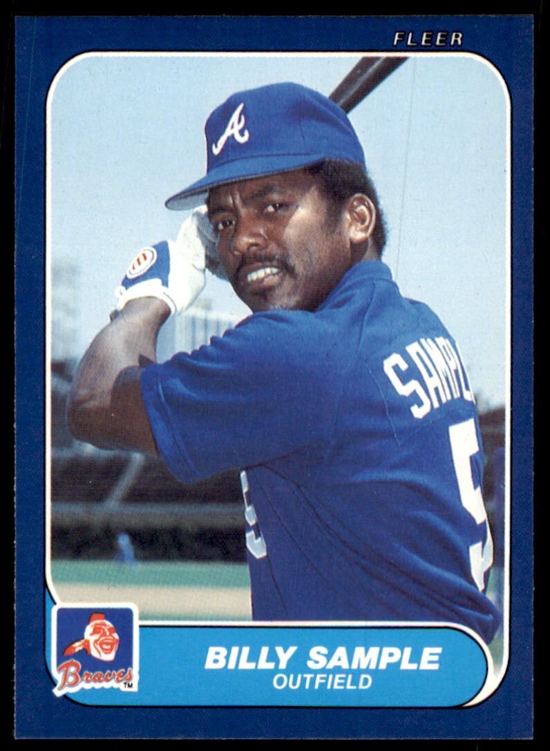 1986 FLEER UPDATE BILLY SAMPLE ATLANTA BRAVES #U-102