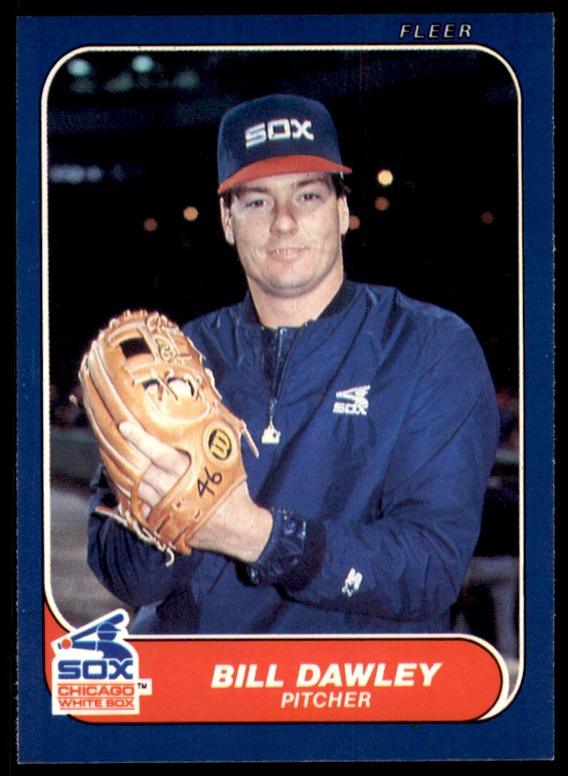 1986 FLEER UPDATE BILL DAWLEY CHICAGO WHITE SOX #U-32