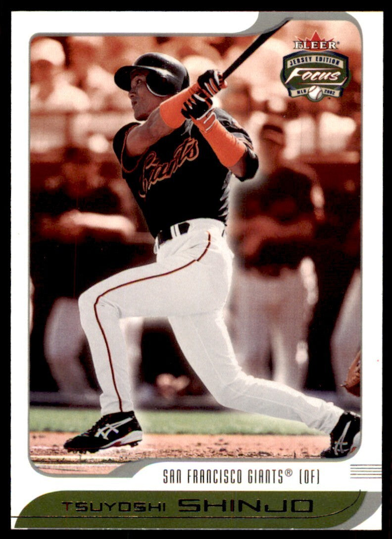 2002 FLEER FOCUS TSUYOSHI SHINJO SAN FRANCISCO GIANTS #23