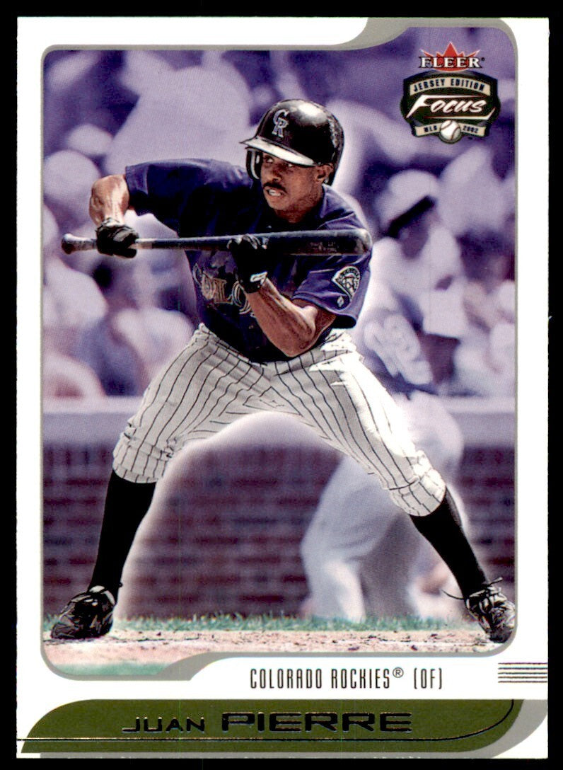 2002 FLEER FOCUS JUAN PIERRE  COLORADO ROCKIES #102