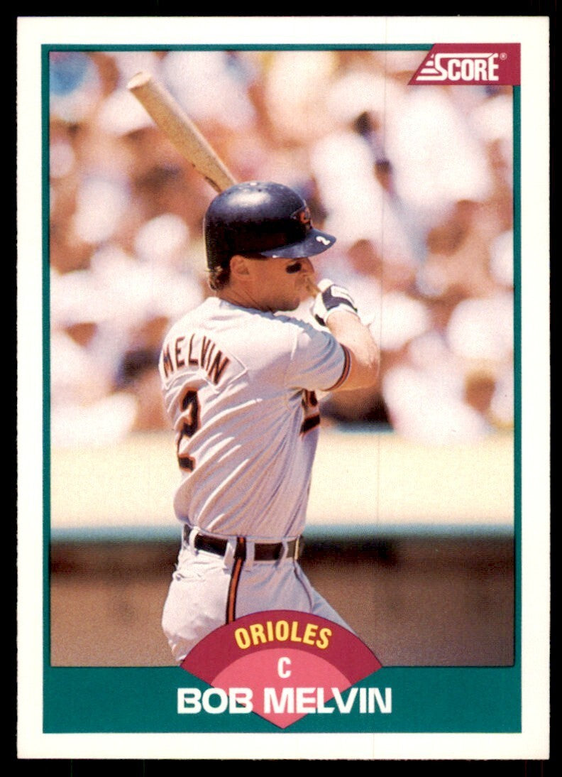 1989 SCORE TRADED. BOB MELVIN BALTIMORE ORIOLES #61T