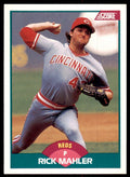 1989 SCORE TRADED. RICK MAHLER CINCINNATI REDS #79T