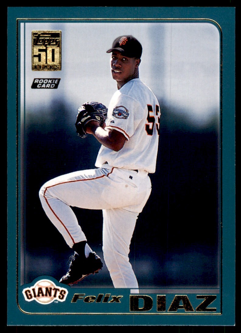 2001 TOPPS TRADED ROOKIES FELIX DIAZ SAN FRANCISCO GIANTS #T220