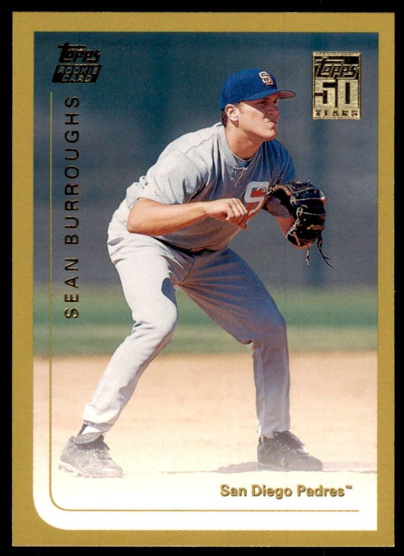 2001 TOPPS TRADED ROOKIES SEAN BURROUGHS SAN DIEGO PADRES #T40