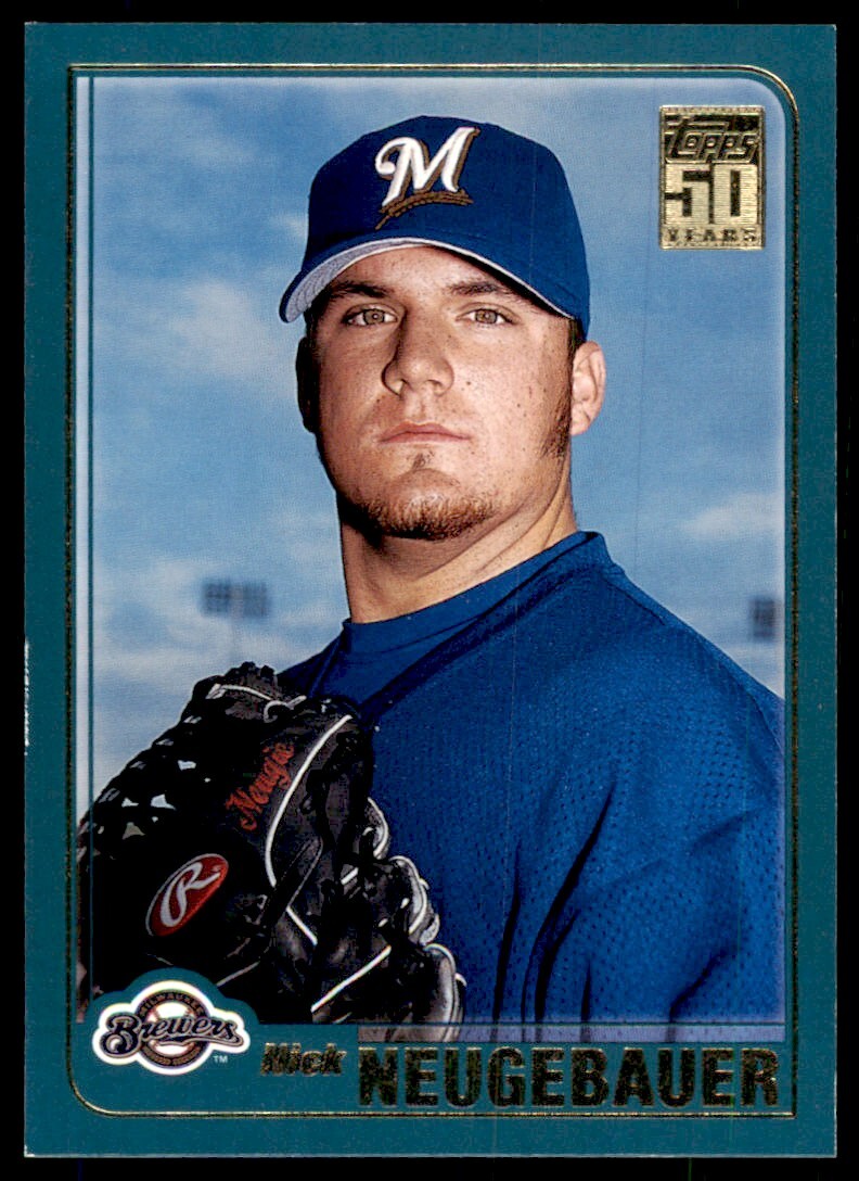 2001 TOPPS TRADED ROOKIES NICK NEUGEBAUER MILWAUKEE BREWERS #T184