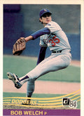 1984 DONRUSS BOB WELCH LOS ANGELES DODGERS #153