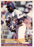 1984 DONRUSS PEDRO GUERRERO LOS ANGELES DODGERS #174