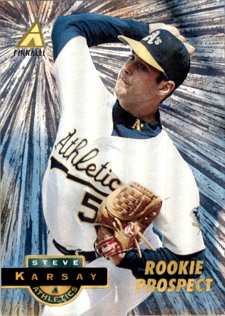 1994 PINNACLE MUSEUM COLLECTION STEVE KARSAY OAKLAND ATHLETICS #247