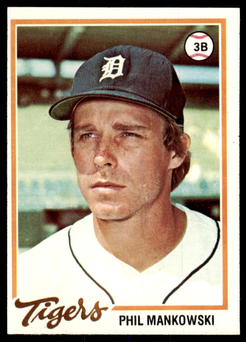 1978 TOPPS PHIL MANKOWSKI. DETROIT TIGERS #559