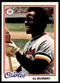 1978 TOPPS AL BUMBRY BALTIMORE ORIOLES #188