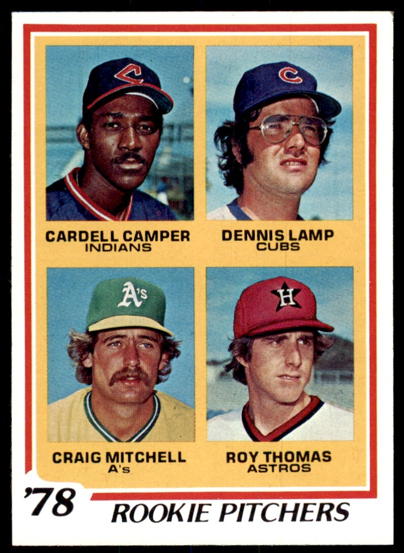 1978 TOPPS* ROOKIE PITCHERS - CARDELL CAMPER/DENNIS LAMP/CRAIG MITCHELL/ROY