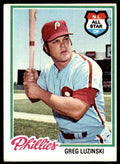 1978 TOPPS GREG LUZINSKI. PHILADELPHIA PHILLIES #420