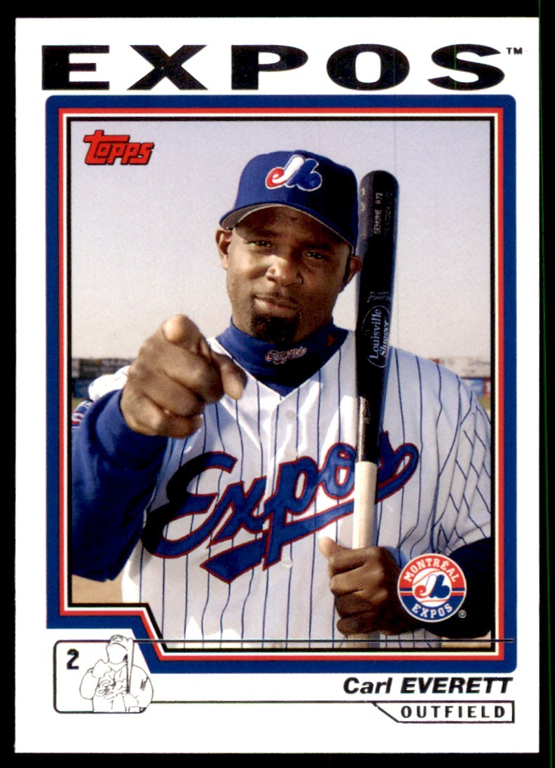 2004 TOPPS CARL EVERETT MONTREAL EXPOS #566