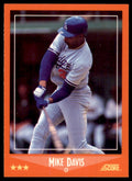 1988 SCORE GLOSSY MIKE DAVIS LOS ANGELES DODGERS #53T