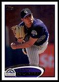 2012 TOPPS JORGE DE LA ROSA COLORADO ROCKIES #496