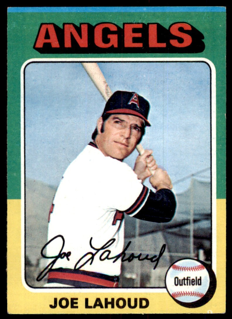 1975 TOPPS JOE LAHOUD. CALIFORNIA ANGELS #317