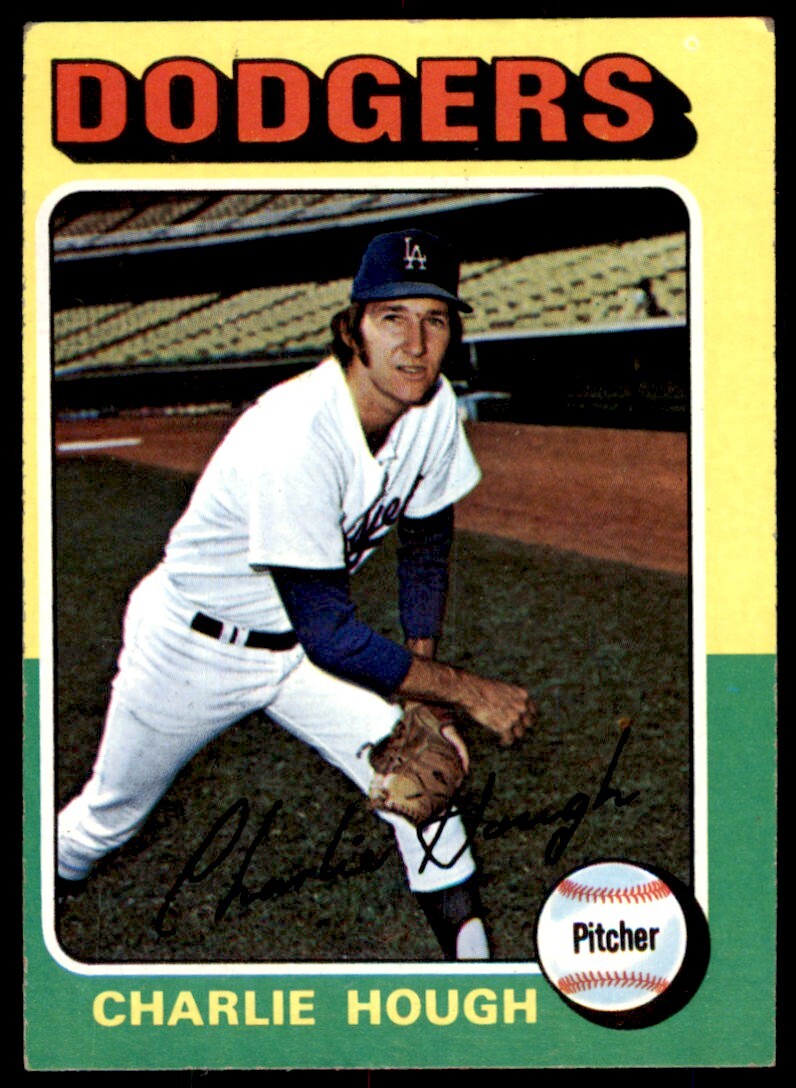 1975 TOPPS CHARLIE HOUGH. LOS ANGELES DODGERS #71