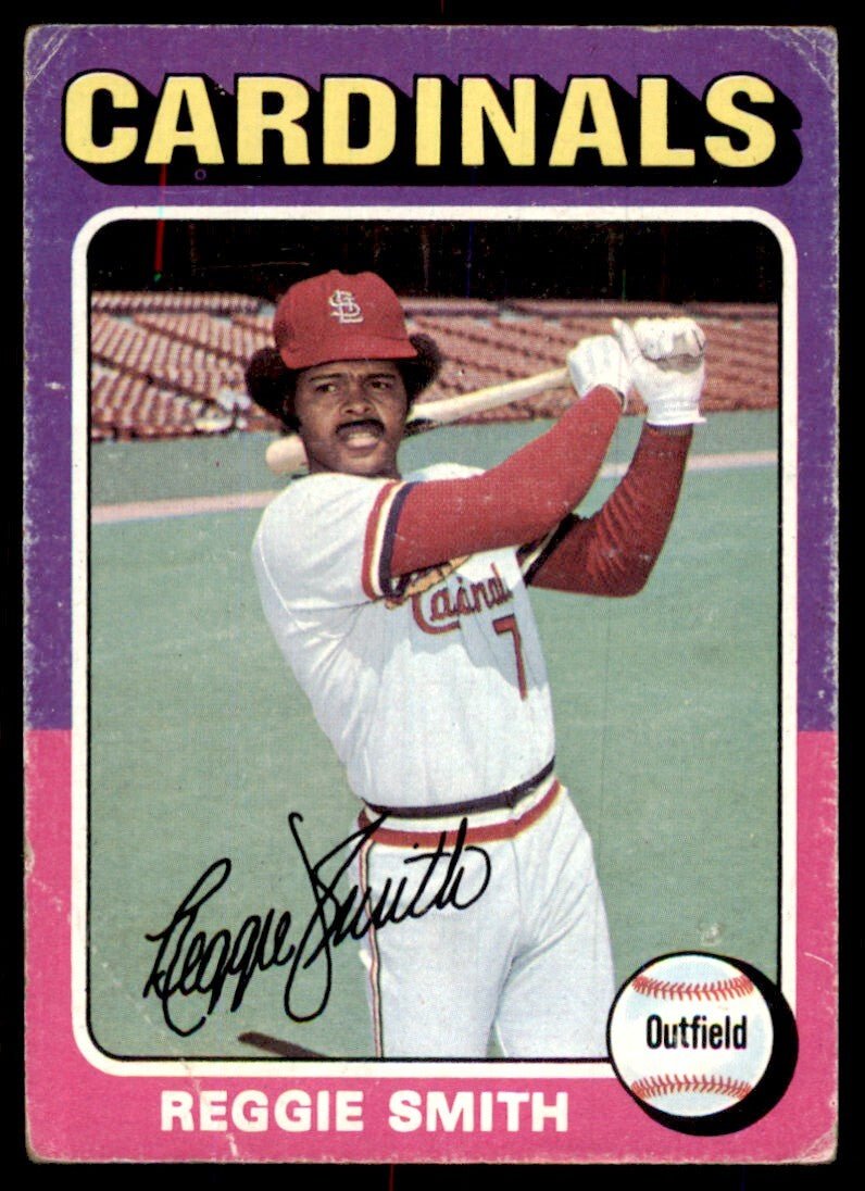 1975 TOPPS REGGIE SMITH ST. LOUIS CARDINALS #490