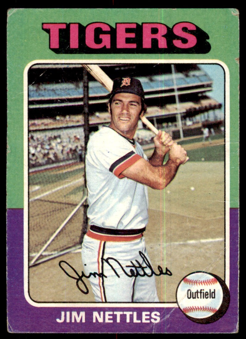 1975 TOPPS JIM NETTLES. DETROIT TIGERS #497