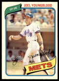 1980 O-PEE-CHEE JOEL YOUNGBLOOD NEW YORK METS #194