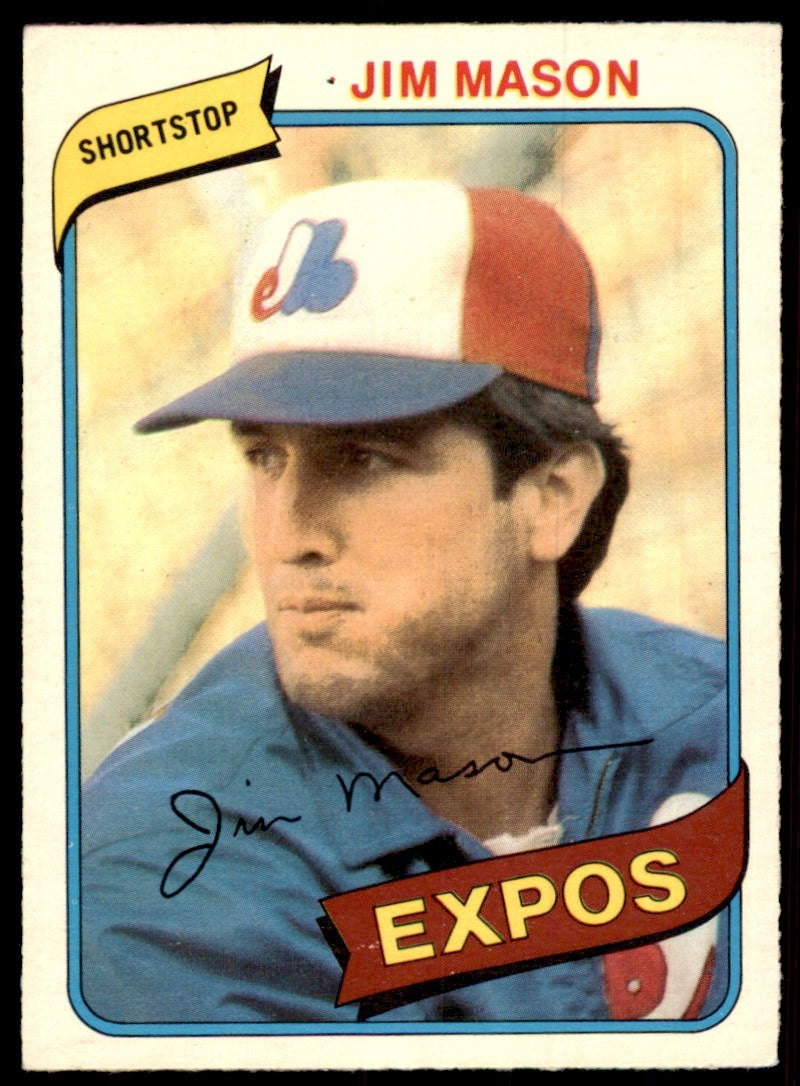 1980 O-PEE-CHEE JIM MASON MONTREAL EXPOS #259