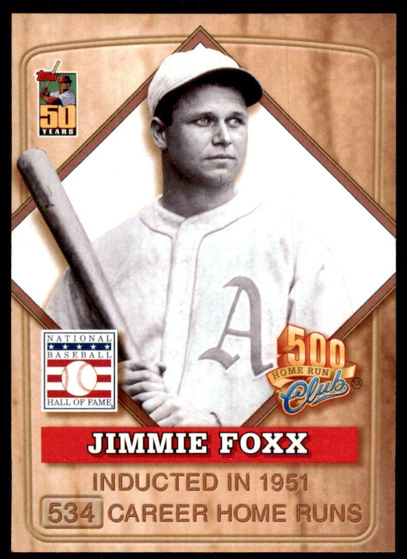 2001 POST NATIONAL BASEBALL HALL OF FAME JIMMIE FOXX PHILADELPHIA ATHLETICS