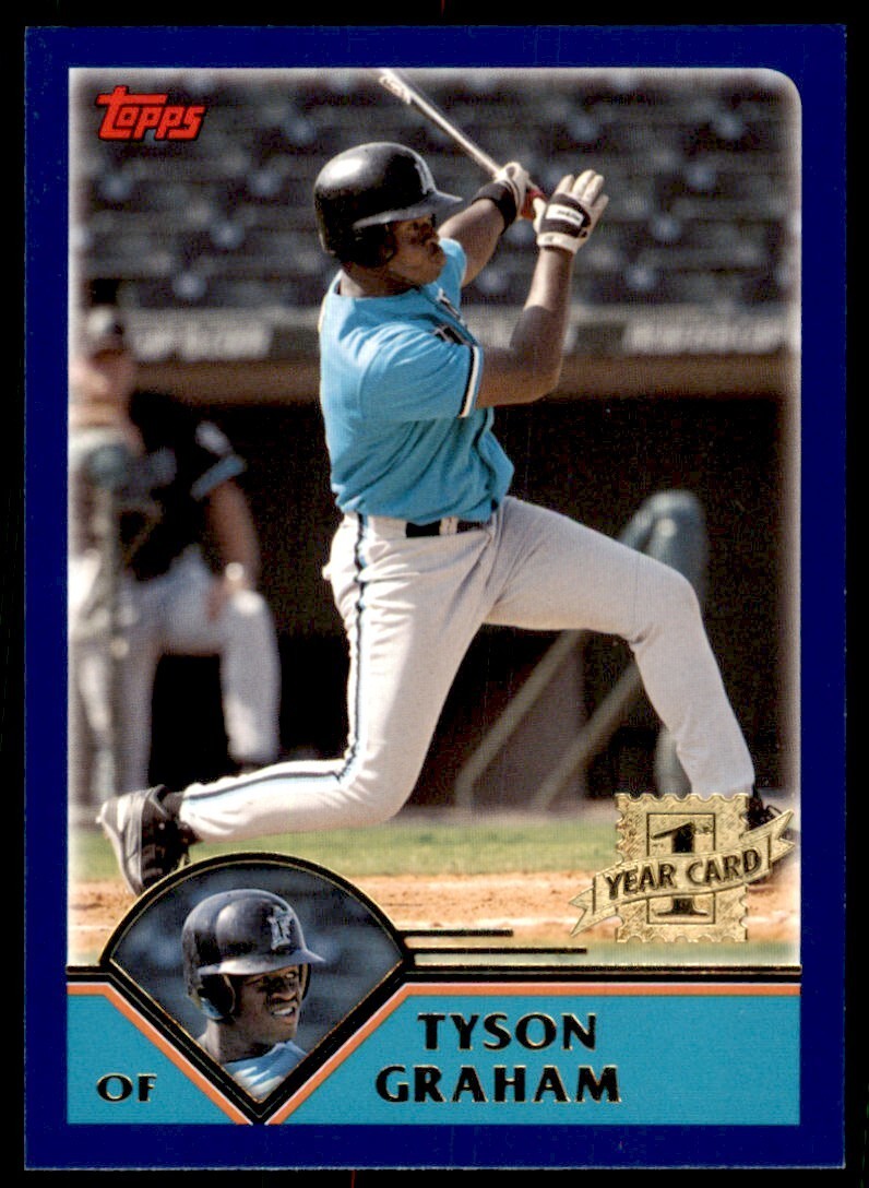 2003 TOPPS TRADED & ROOKIES TYSON GRAHAM FLORIDA MARLINS #T251