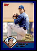 2003 TOPPS TRADED & ROOKIES ANDREW BROWN LOS ANGELES DODGERS #T212