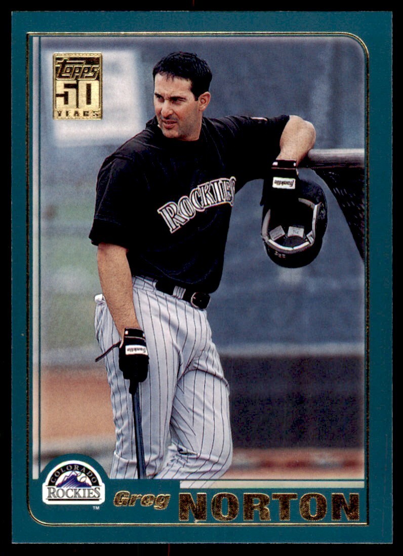 2001 TOPPS TRADED GREG NORTON COLORADO ROCKIES #T55