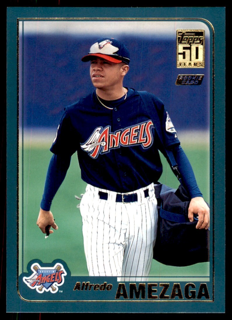 2001 TOPPS TRADED. ALFREDO AMEZAGA ANAHEIM ANGELS. #T227
