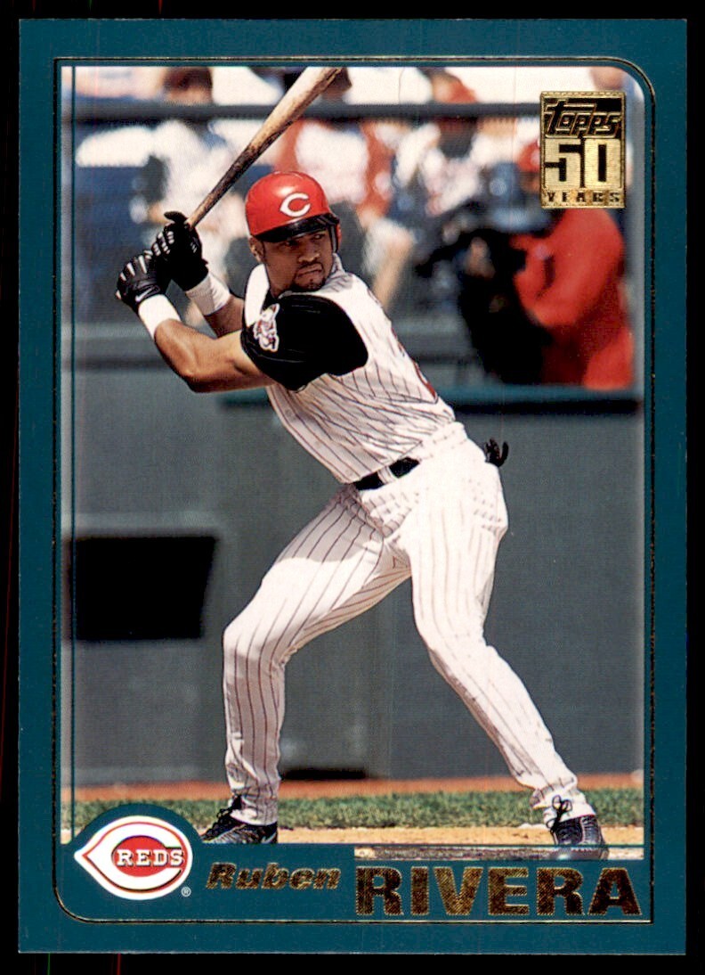 2001 TOPPS TRADED* RUBEN RIVERA CINCINNATI REDS #T57