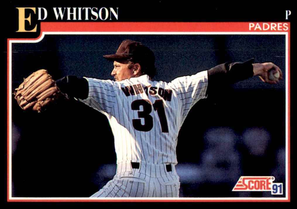 1991 SCORE ED WHITSON SAN DIEGO PADRES #789