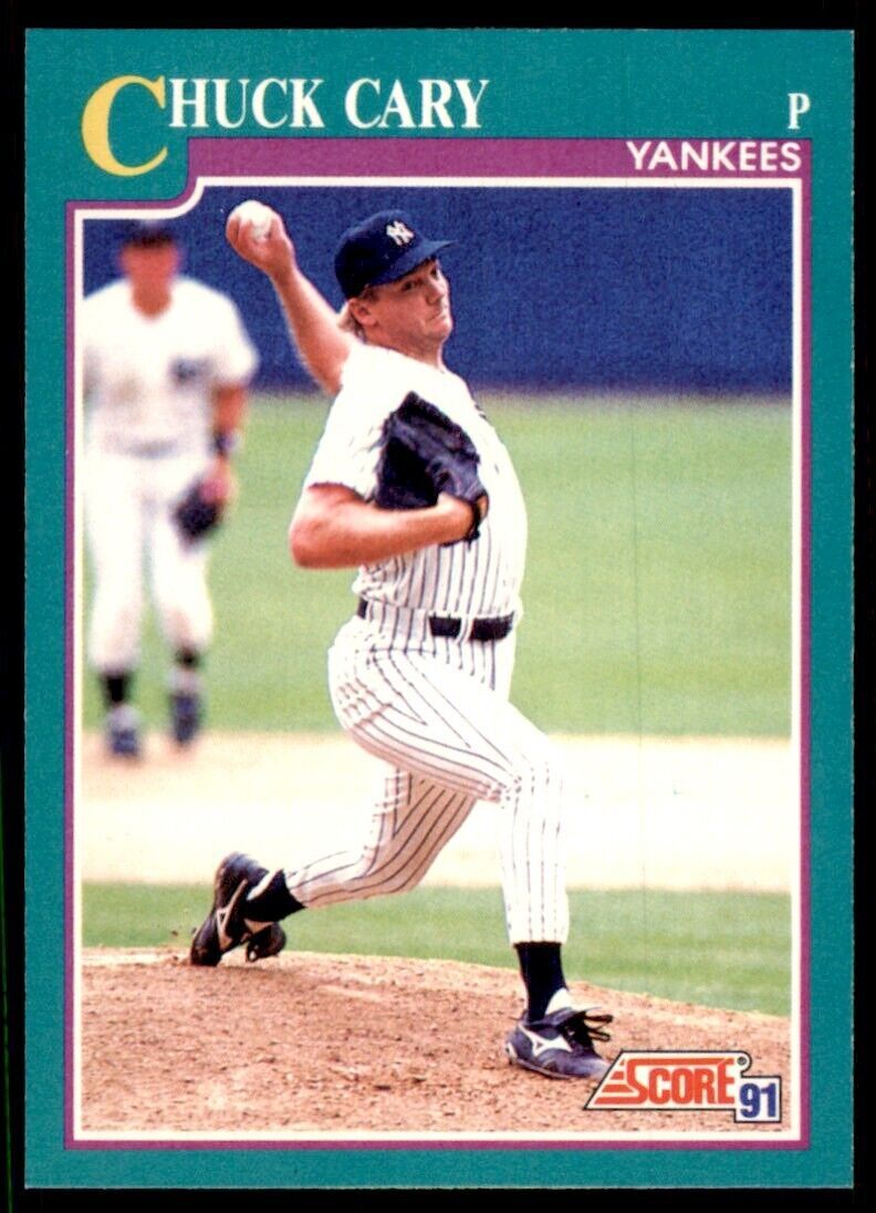 1991 SCORE CHUCK CARY NEW YORK YANKEES #566