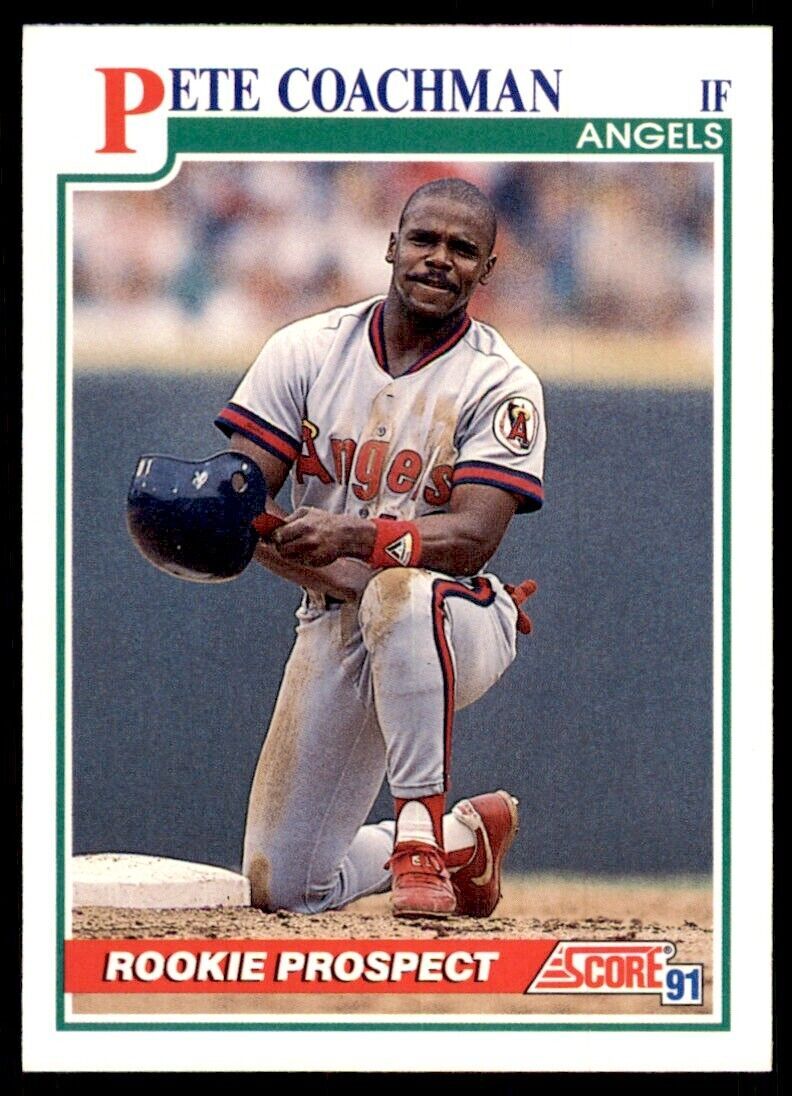 1991 SCORE PETE COACHMAN CALIFORNIA ANGELS #344