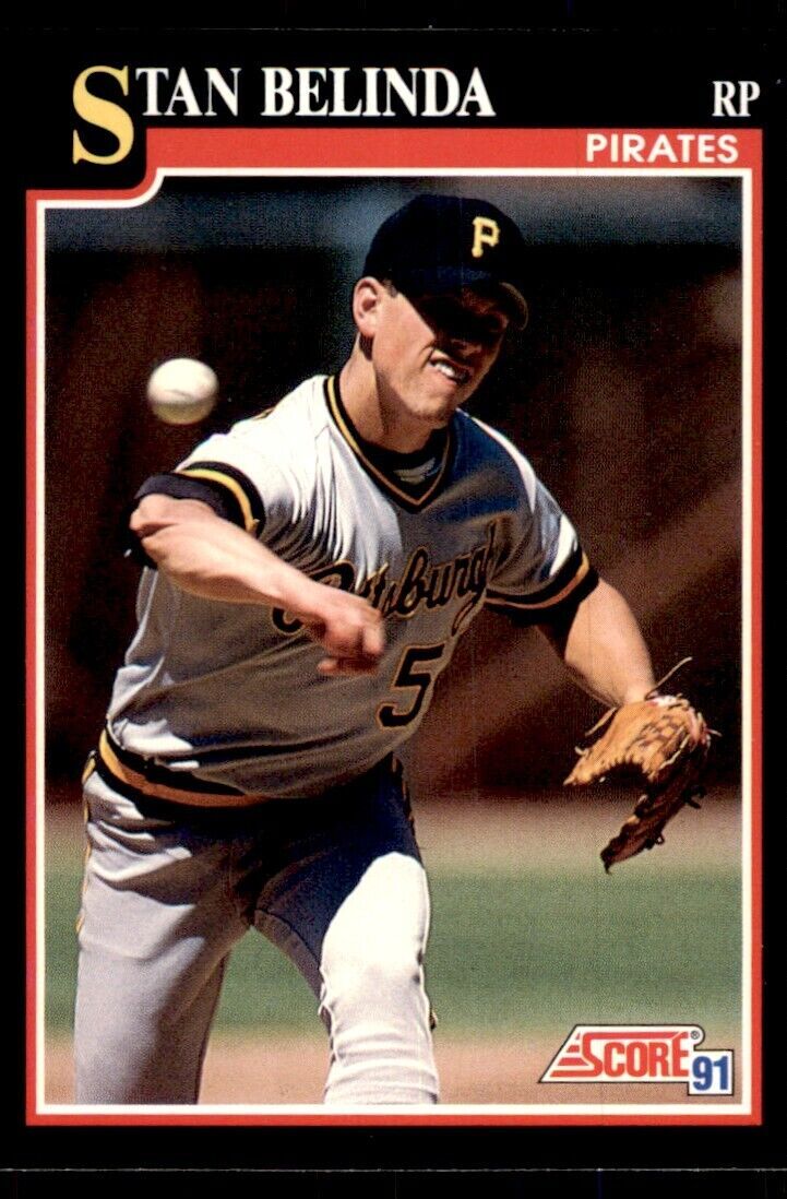 1991 SCORE STAN BELINDA PITTSBURGH PIRATES #296