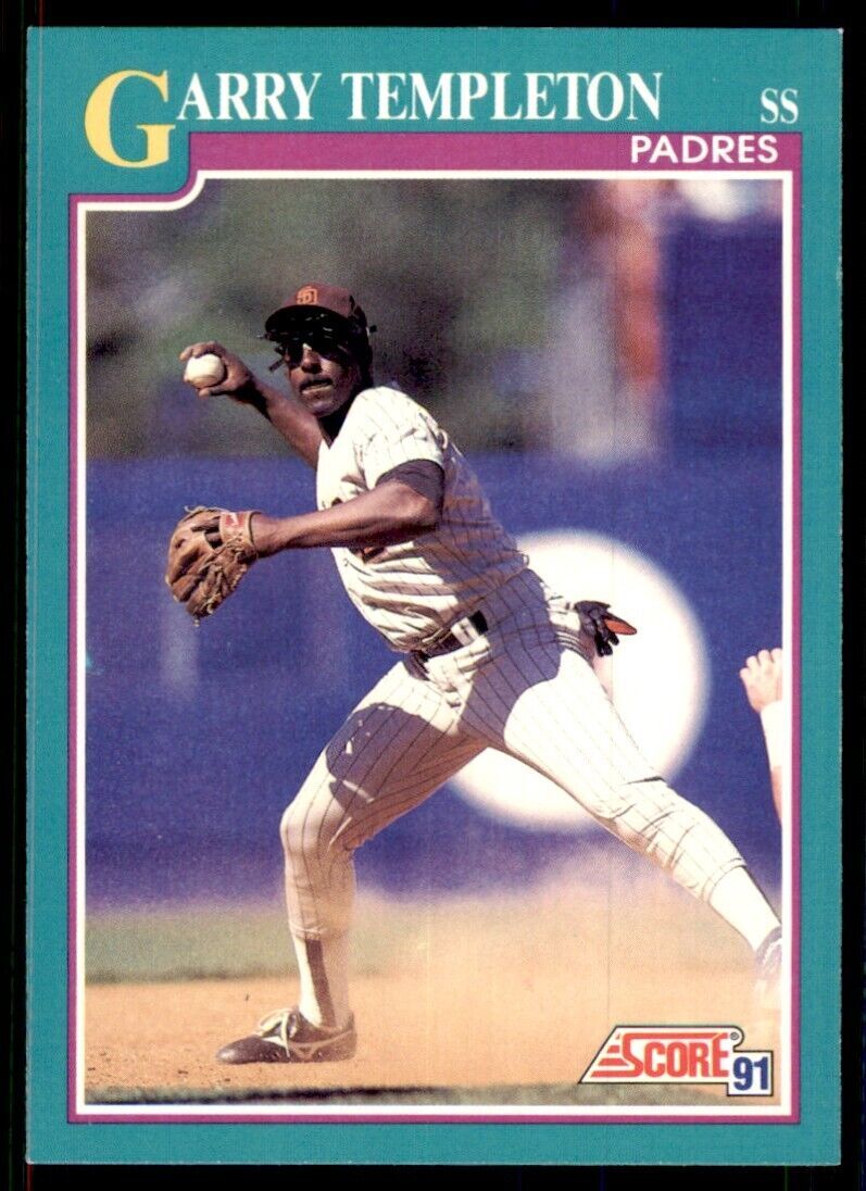 1991 SCORE GARRY TEMPLETON SAN DIEGO PADRES #117