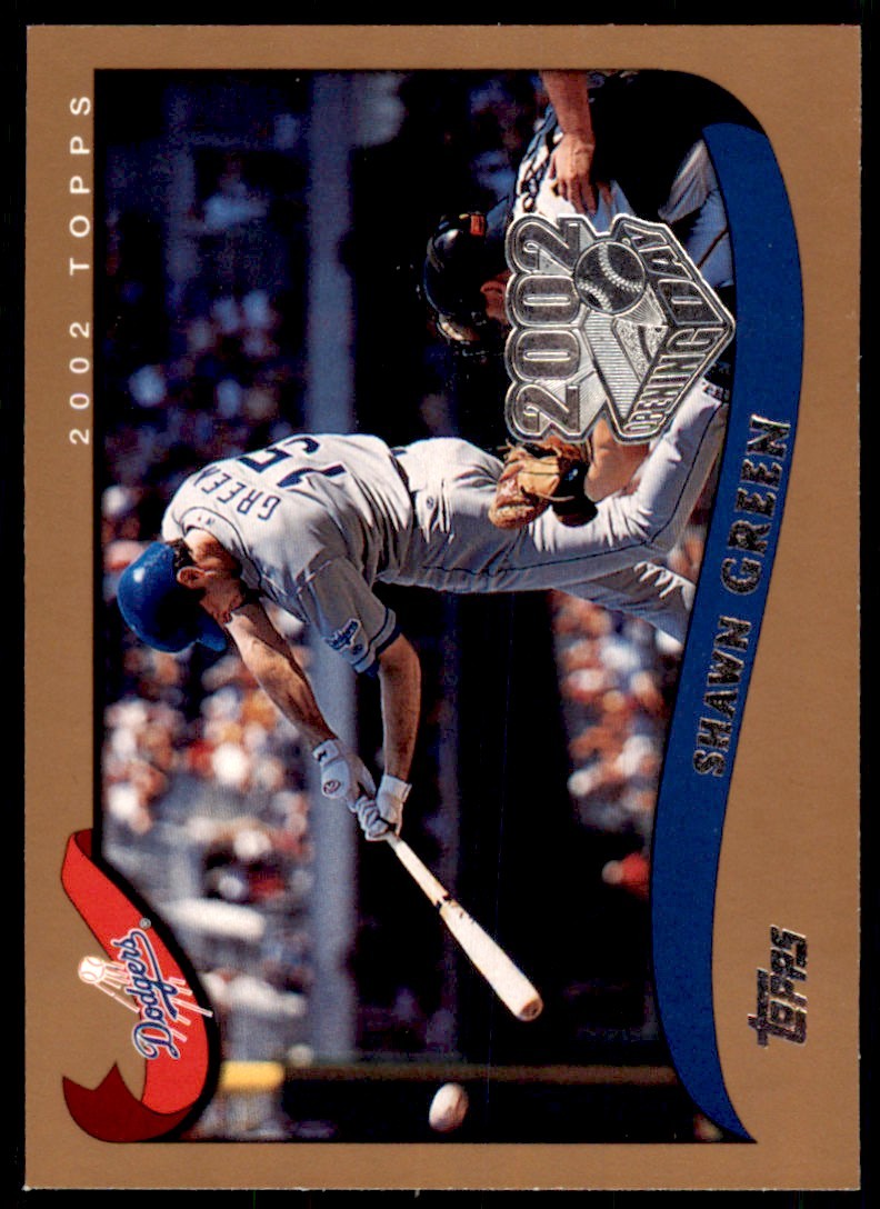 2002 TOPPS OPENING DAY SHAWN GREEN. LOS ANGELES DODGERS #116