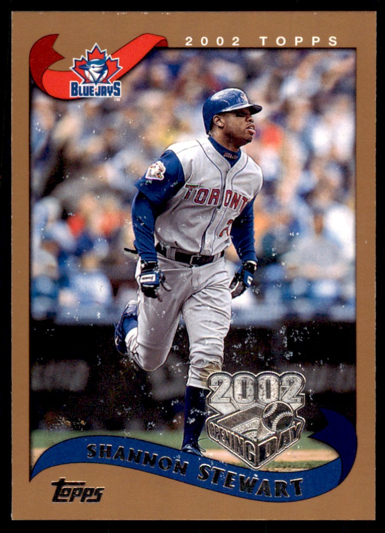 2002 TOPPS OPENING DAY SHANNON STEWART TORONTO BLUE JAYS #26