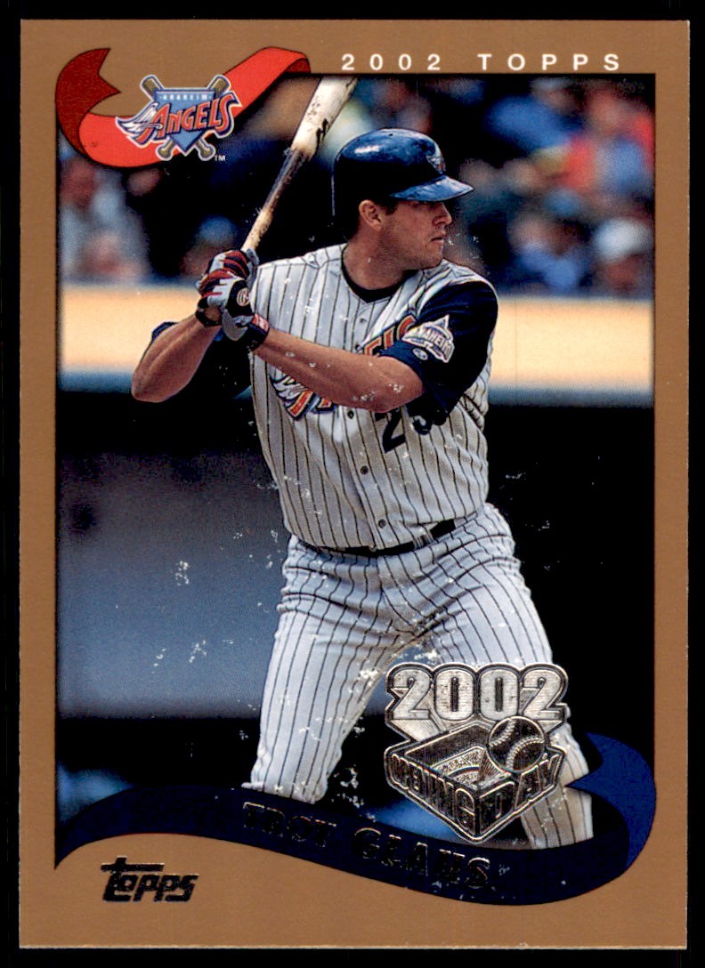 2002 TOPPS OPENING DAY TROY GLAUS ANAHEIM ANGELS #10