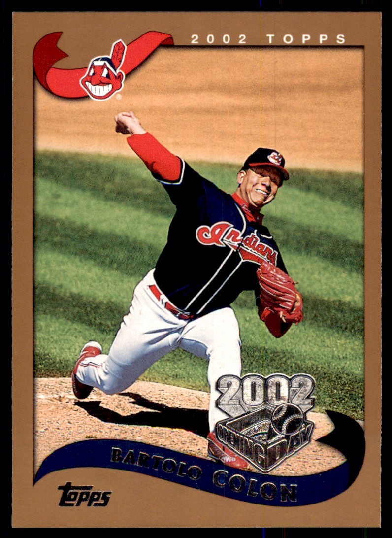 2002 TOPPS OPENING DAY. BARTOLO COLON CLEVELAND INDIANS #89