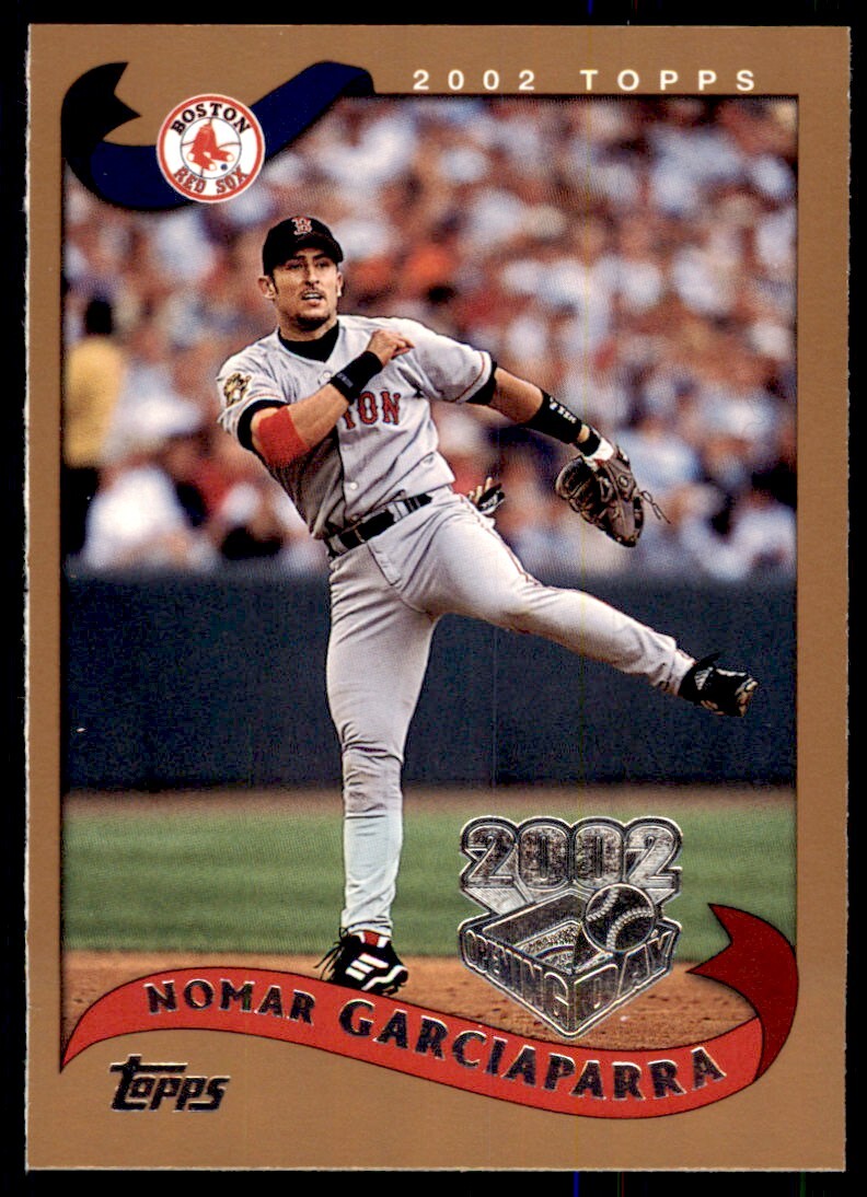 2002 TOPPS OPENING DAY. NOMAR GARCIAPARRA BOSTON RED SOX #108
